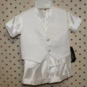 Extra Small Baby Full Tux White